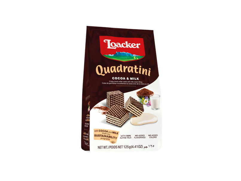 Loacker Quadritini Cacao & Milk 