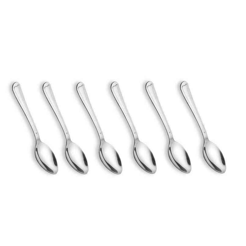 Crystal - Cc951A Stainless Steel Tea Spoon Set Set Of 6 Silver - 6.5 Cm Crystal - Cc951A Stainless Steel Tea Spoon Set Set Of 6 Silver - 6.5 Cm