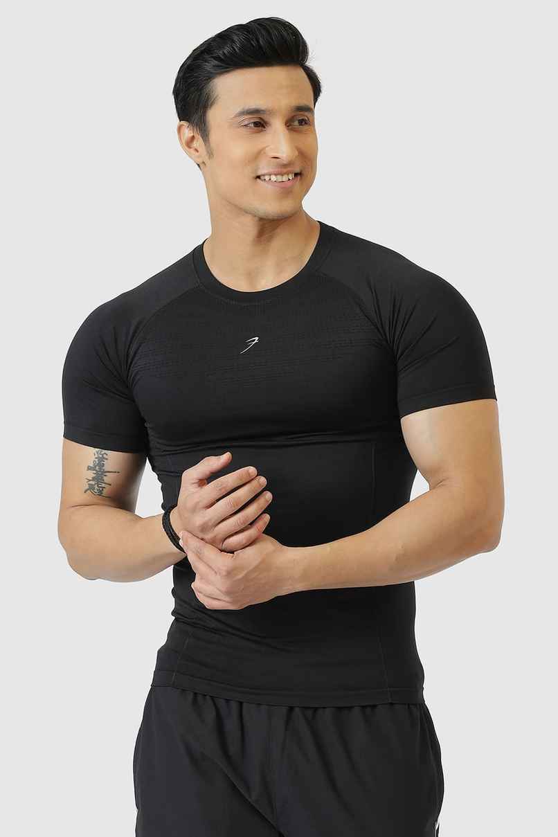 Fuaark Men's Power Seamless GYM T-shirt | Logo Black - M Fuaark Men's Power Seamless GYM T-shirt | Logo Black - M