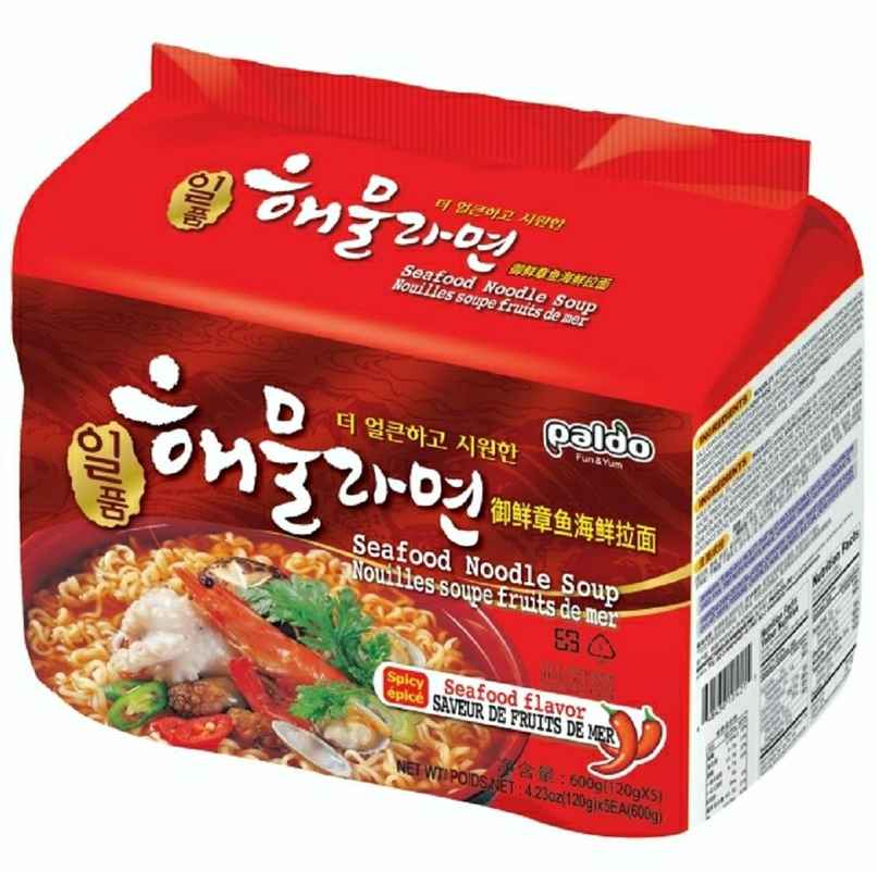 Paldo Korean Seafood Spicy Korean Noodles Non Veg