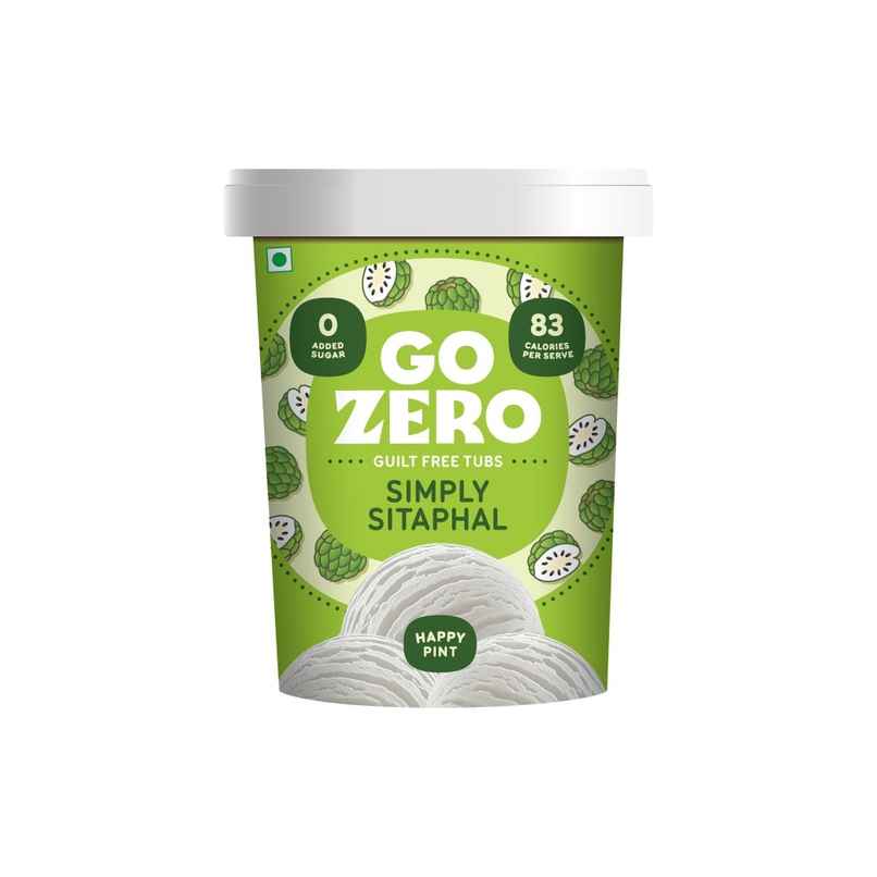 Go Zero Simply Sitaphal Guilt Free Ice Cream Tub