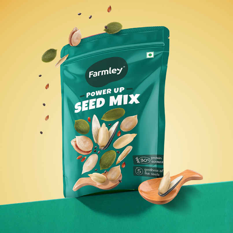 Farmley Seed Mix Superfood Rich In Protein- Pumpkin, Watermelon, Sunflower, Flax, Chia Seeds