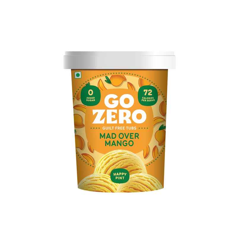 Go Zero Mad Over Mango Guilt Free Ice Cream Tub