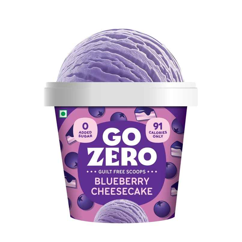 Go Zero Blueberry Cheesecake Guilt Free Ice Cream Cup