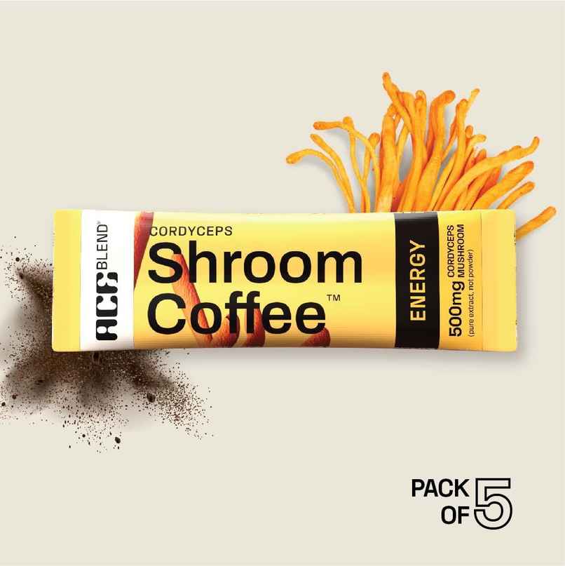 Ace Blend Cordyceps Mushroom Medium Roast Organic Coffee Premix