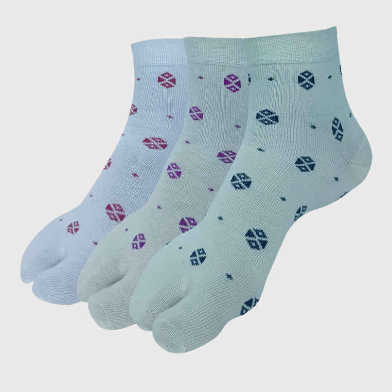 Allen Solly Women's Cotton Quarter Crew Motif Pattern Socks - White, Ivory, Lemon Yellow Allen Solly Women's Cotton Quarter Crew Motif Pattern Socks - White, Ivory, Lemon Yellow