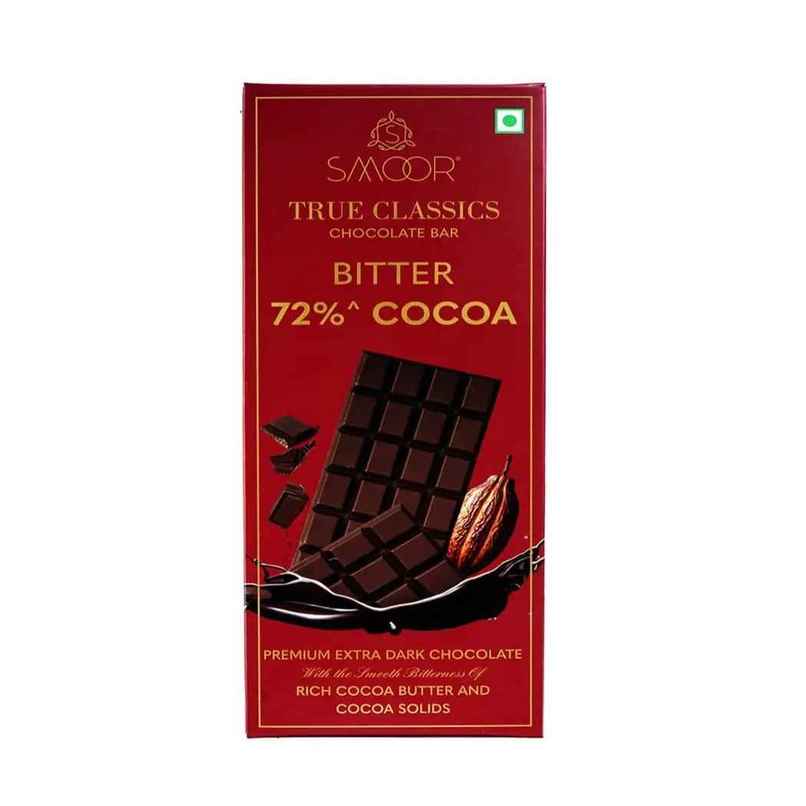 Smoor True Classic Bitter 72% Dark Chocolate Bar