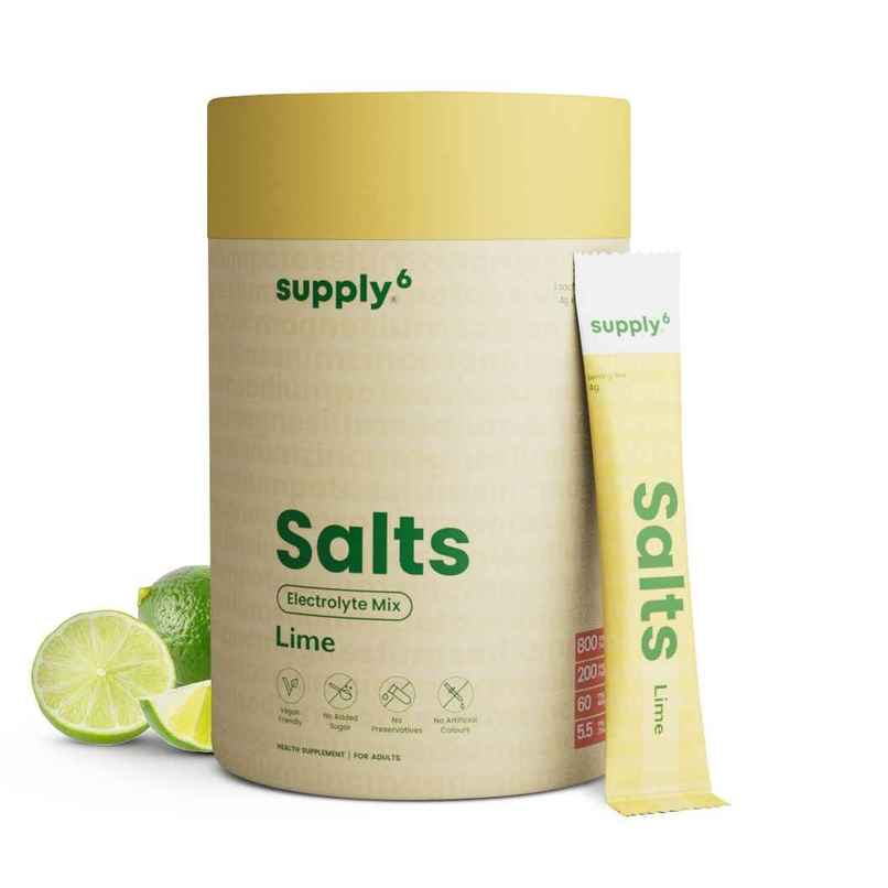 Supply6 Salts | Electrolyte Mix | Lime | Sodium | Potassium | Magnesium | Zinc | Fiber