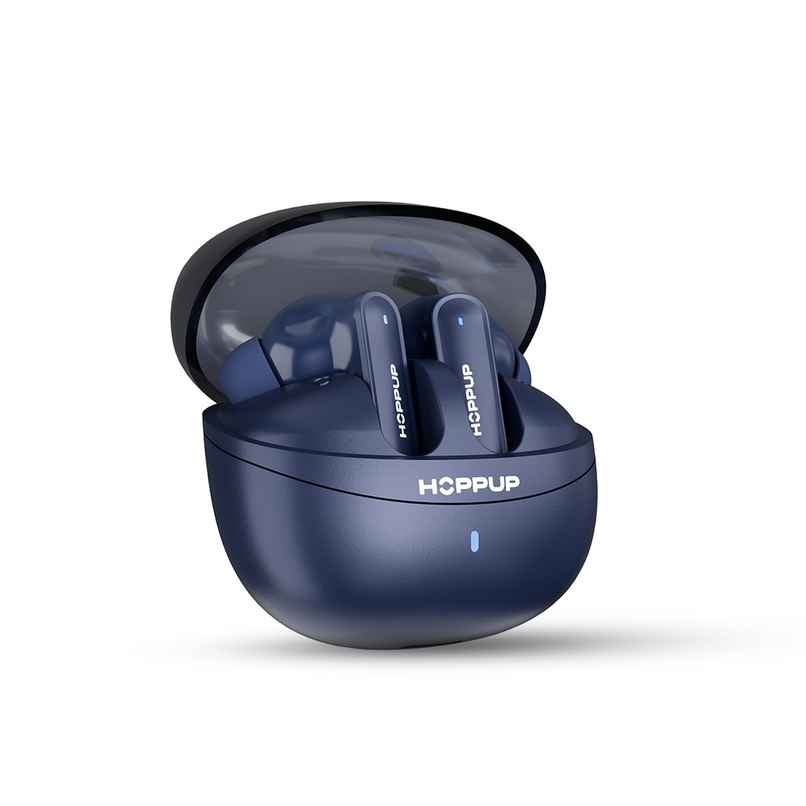 Hoppup Airdoze F50 Earbuds With 40H Playtime, 40Ms Low Latency, Ai Enc (Navy Blue, True Wireless)