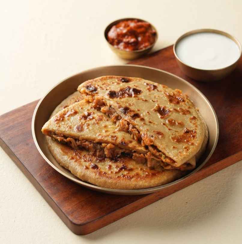 Desi Ghee Aloo Paratha with Dahi Desi Ghee Aloo Paratha with Dahi