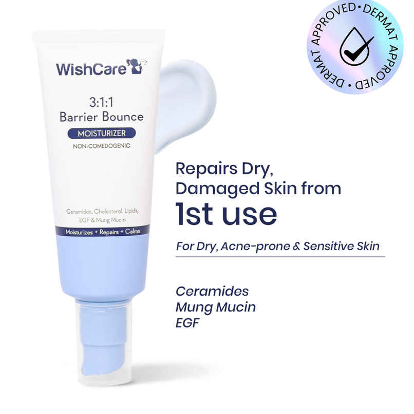 WishCare 3:1:1 Barrier Bounce Moisturizer | Repairs Skin Barrier | Moisturizer For All Skin Types