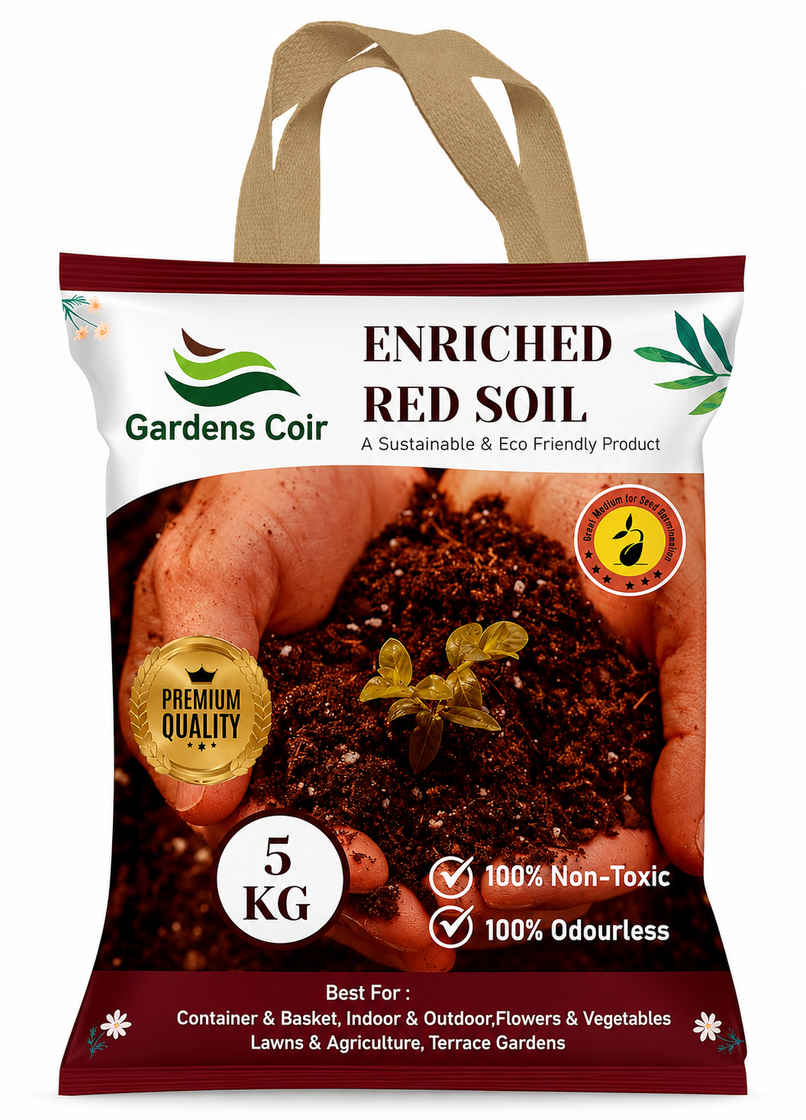 Gardens Coir High-Quality Red Soil for Strong Root Development Gardens Coir High-Quality Red Soil for Strong Root Development