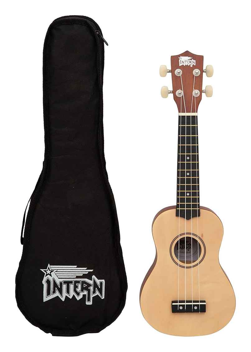 Intern Int-Uk21Ld-Nt Concert Soprano Ukele/Ukulele with Bag | Natural Intern Int-Uk21Ld-Nt Concert Soprano Ukele/Ukulele with Bag | Natural