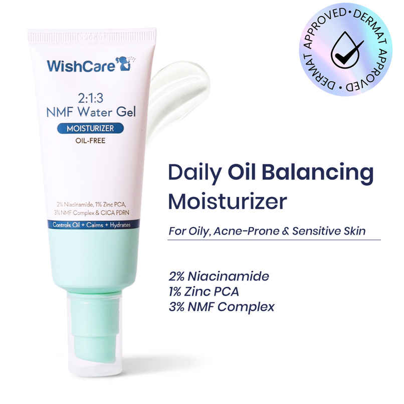 WishCare 2:1:3 NMF Water Gel Moisturizer | Face Moisturizer For Oily & Sensitive Skin