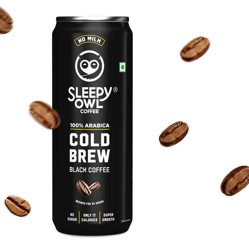 Sleepy Owl Cold Brew Black Cold Coffee Can