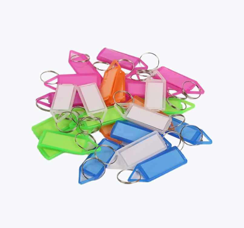 Paperbees Key Tag Multicolor Keyring and Keychain With Name Tag Labels