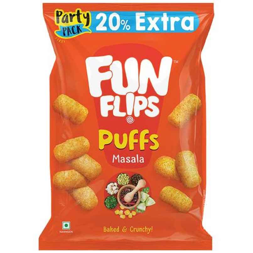 Fun Flips Puffs Masala Healthy Baked Snacks