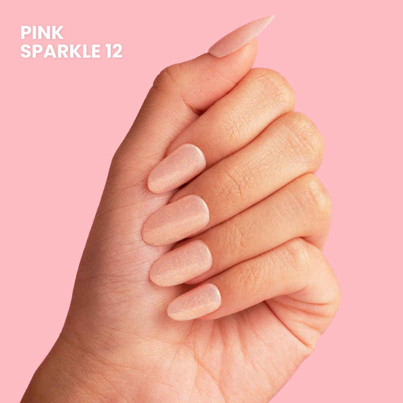 Typsy Beauty Press Play Instant Luxury Press-On Nails Kit - Pink Sparkle 12