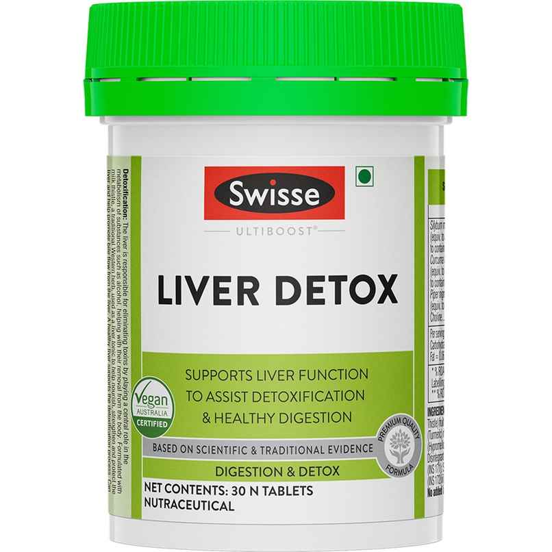 Swisse Liver Detox- High Strength 500Mg Milk Thistle, Turmeric & Choline - 30 Tablets