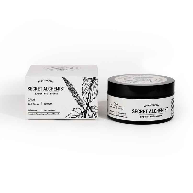 Secret Alchemist Calm Moisturising Body Cream with Hyaluronic Acid & Shea Butter for Relaxation