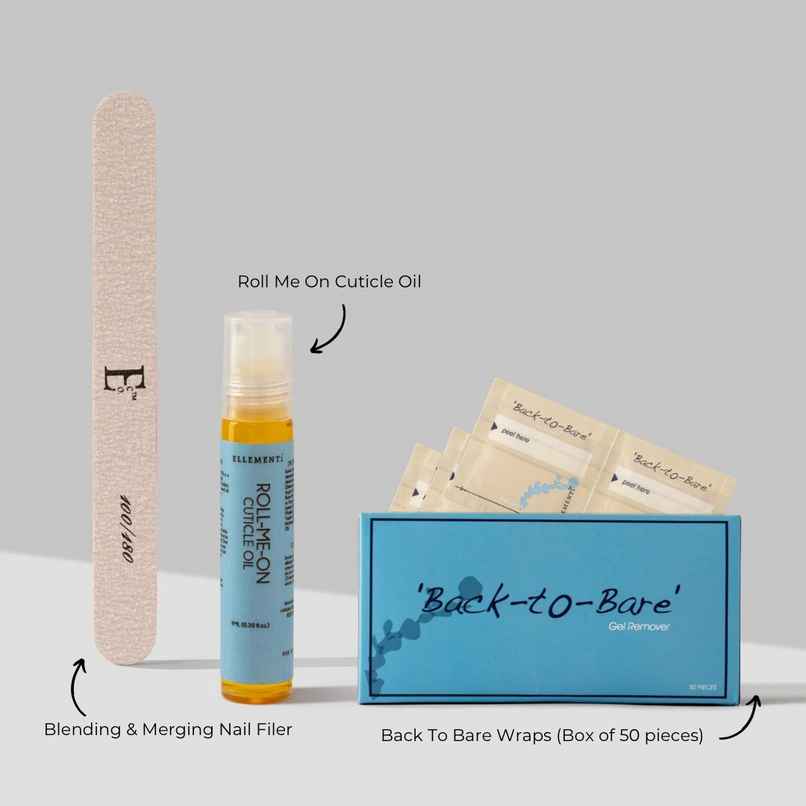 Ellement Co. Back to Bare! Gel Remover Kit | Easy Gel Removal | Salon Results at Home