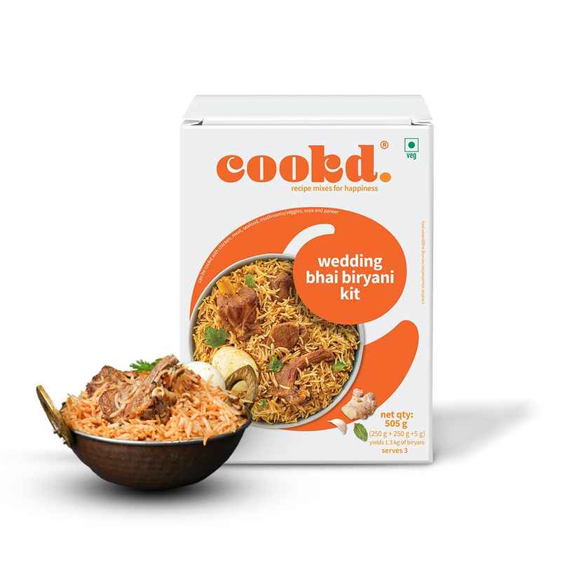 Cookd Wedding Bhai Biryani Kit | Easy-to-Cook Meal Kit
