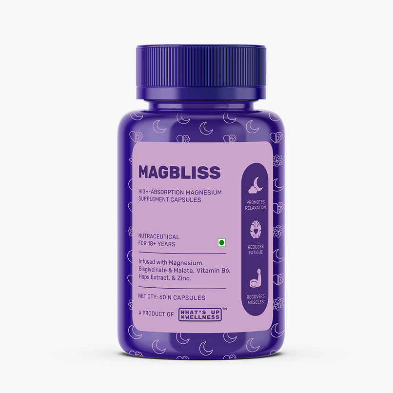 What's Up Wellness MagBliss | With Magnesium Bisglycinate | Sleep - Stress - Recovery Support