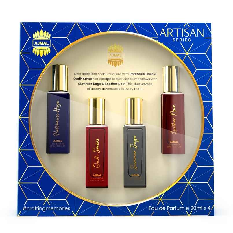 Ajmal Luxury Unisex Eau De Parfum Gift Set | 4 x 20 ml