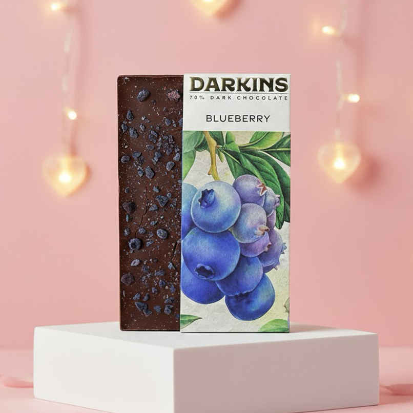 Darkins Indian Artisanal 70% Dark Blueberry Chocolate