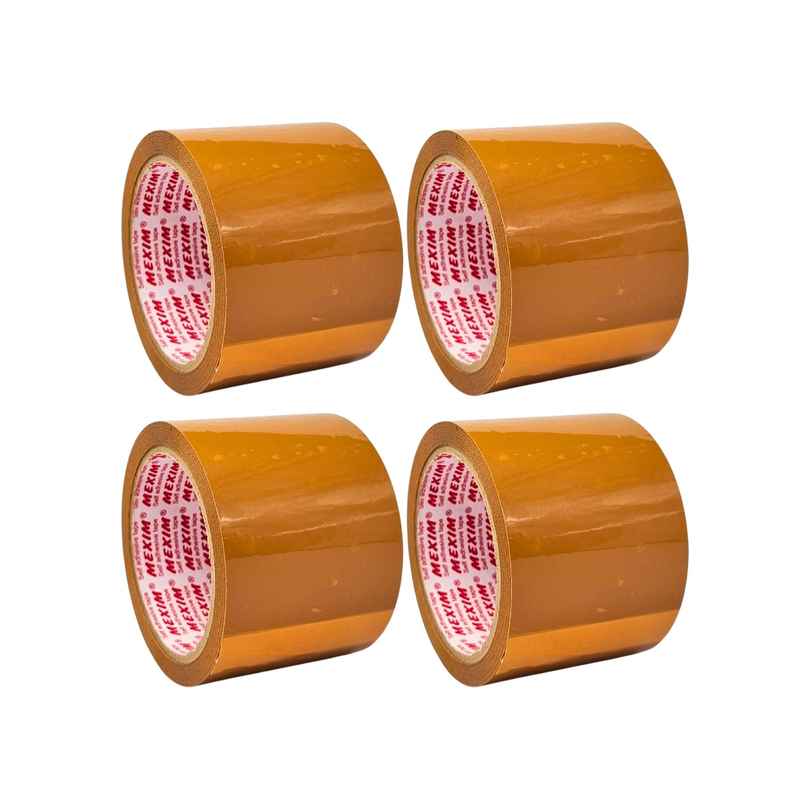 ABK Brown Bopp Packaging Tapes | 72 mm x 50 m x 50 micron | Pack of 4