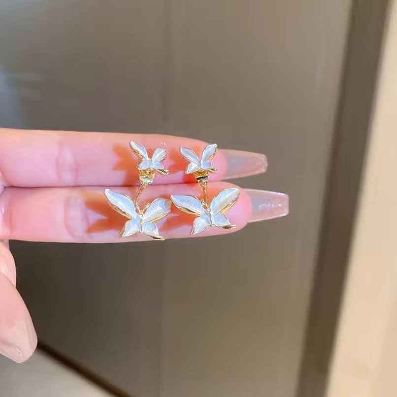 Estailo Fashion Bling Blogger Butterfly Earrings for Women | Stylish Lightweight Statement Jewellery