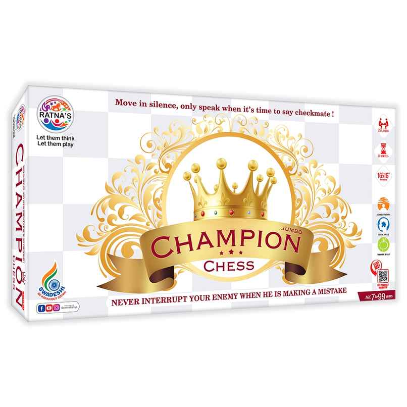 Ratna's Champion Chess Jumbo Board Game | 7+ Years Ratna's Champion Chess Jumbo Board Game | 7+ Years
