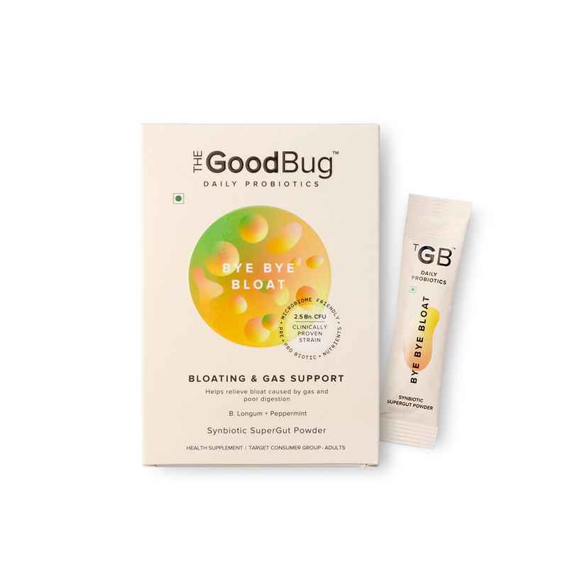 The Good Bug Bye Bye Bloat Supplement Powder - Ease Digestive Discomfort Naturally