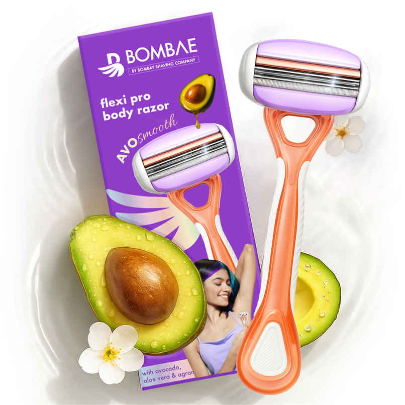 Bombae Flexi Pro Avosmooth Disposable Women's Razor | Violet Bombae Flexi Pro Avosmooth Disposable Women's Razor | Violet