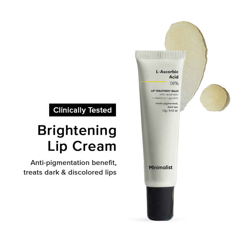 Minimalist 8% L-Ascorbic Acid Lip Treatment Balm for Pigmented & Dark Lips