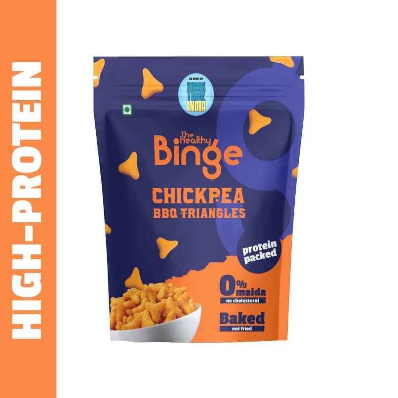 High Protein Chickpea Puffs-BBQ, Baked, No Palm Oil 