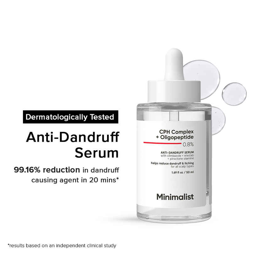 Minimalist Anti- Dandruff Hair Serum Cph Complex + 0.8% Oligopeptide