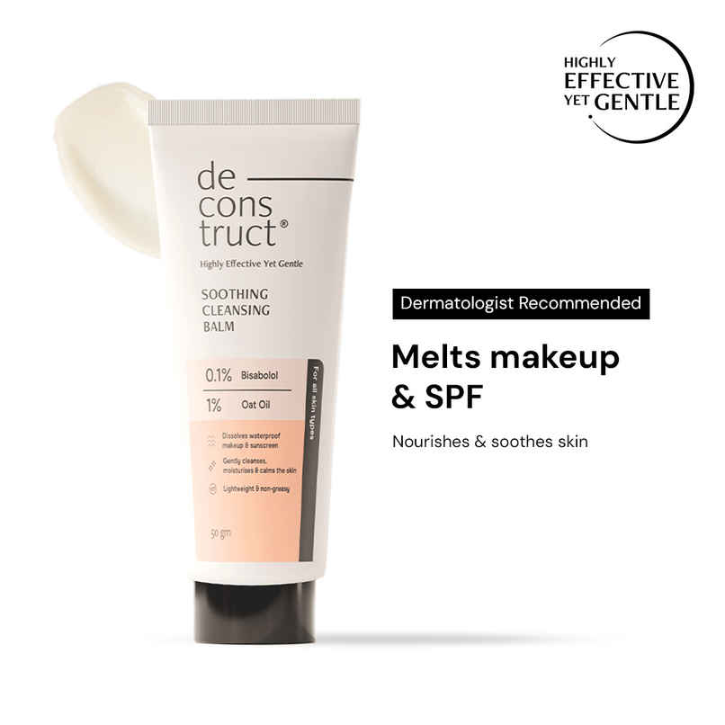 Deconstruct Soothing Cleansing Balm | With Bisabolol & Oat Oil | Removes Waterproof Makeup