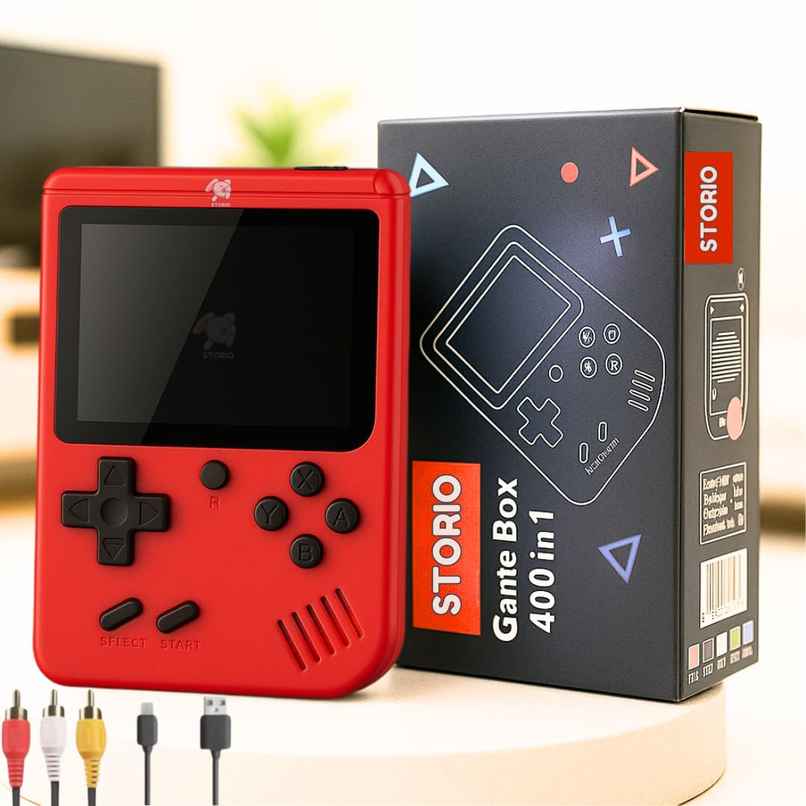 Storio Rechargeable Pocket Video Game | 400 in 1 Retro Gaming Console