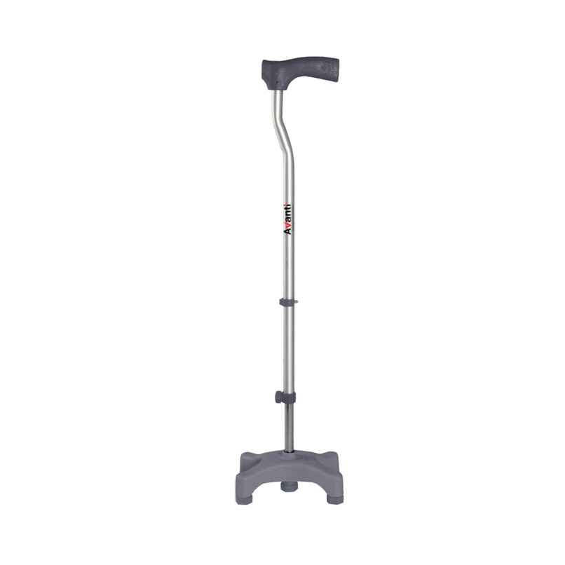 Vissco Avanti L Shape Quadripod Stick Light Weight Grey