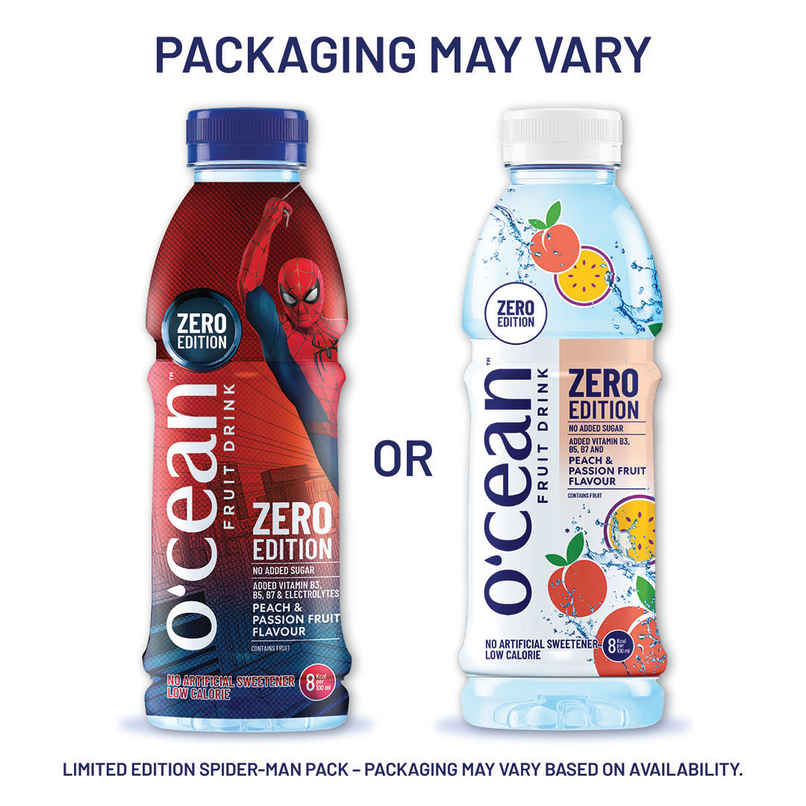 O'cean Fruit Water Zero Peach & Passion Vitamin & Electrolyte Hydration