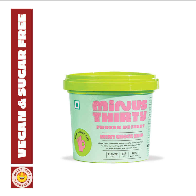 MINUS THIRTY Mint Chocolate Chip Vegan & Sugar Free MINUS THIRTY Mint Chocolate Chip Vegan & Sugar Free