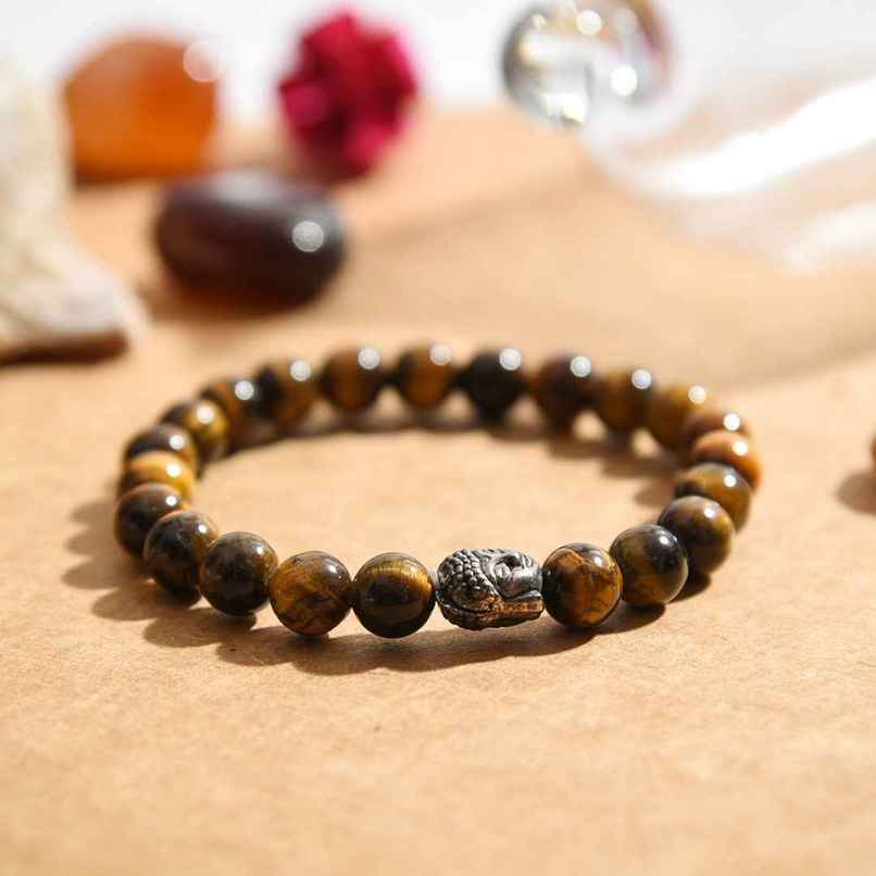 Astrotalk Tiger Eye Bracelet | Natural Gemstones | Pack of 1 Astrotalk Tiger Eye Bracelet | Natural Gemstones | Pack of 1