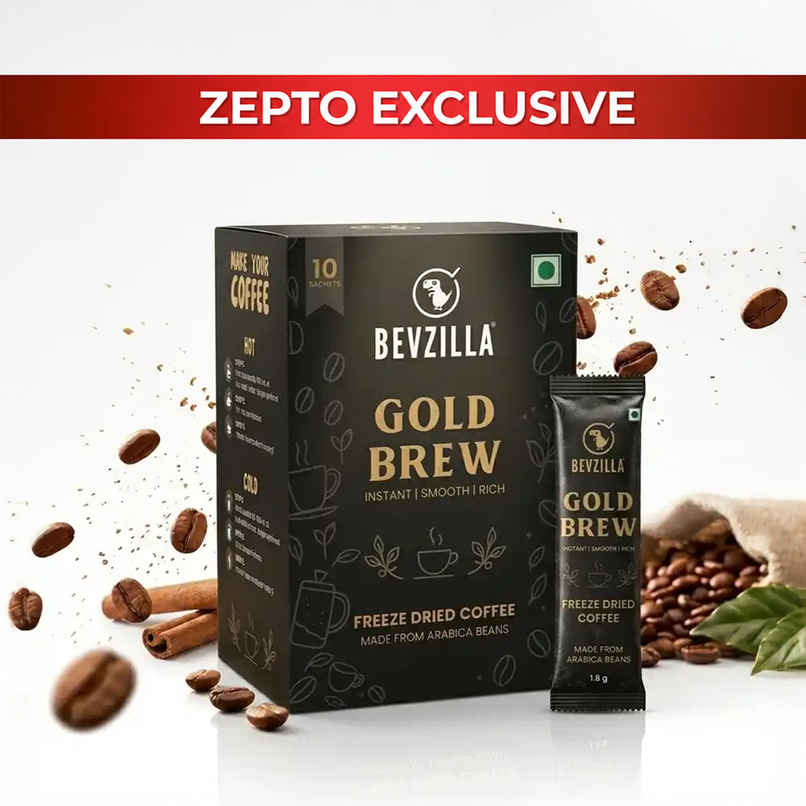 Bevzilla Gold Brew Freeze Dried Coffee Sachets