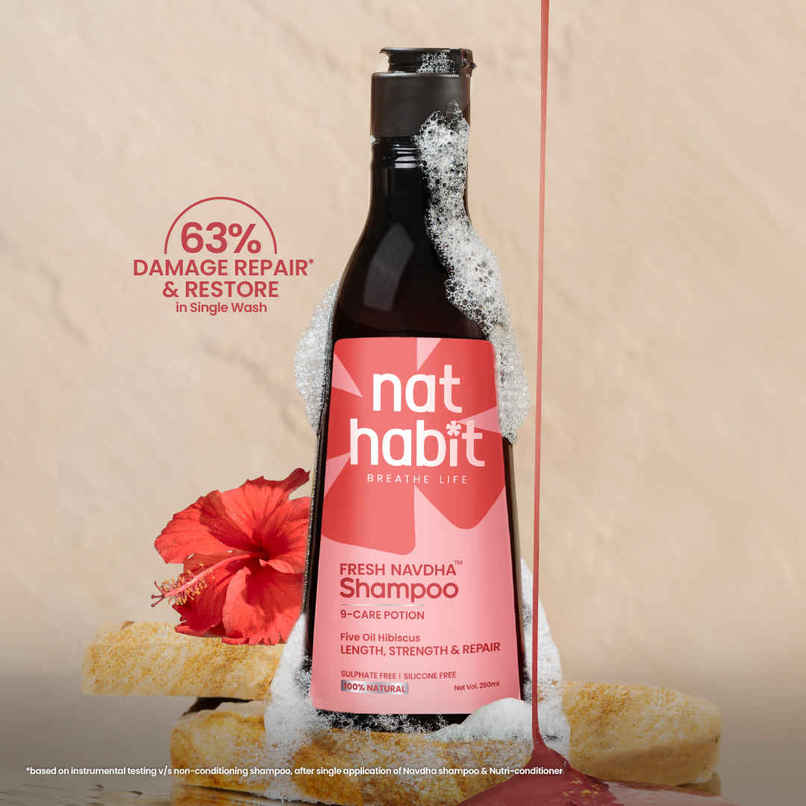 Nat Habit Hibiscus Shampoo For Long & Thick Hair