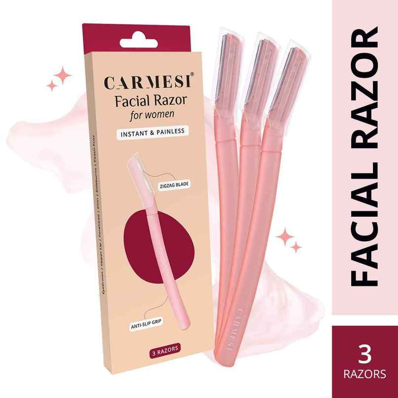 Carmesi Reusable Face Razor for Women Facial Hair | Instant & Painless Hair Removal Carmesi Reusable Face Razor for Women Facial Hair | Instant & Painless Hair Removal