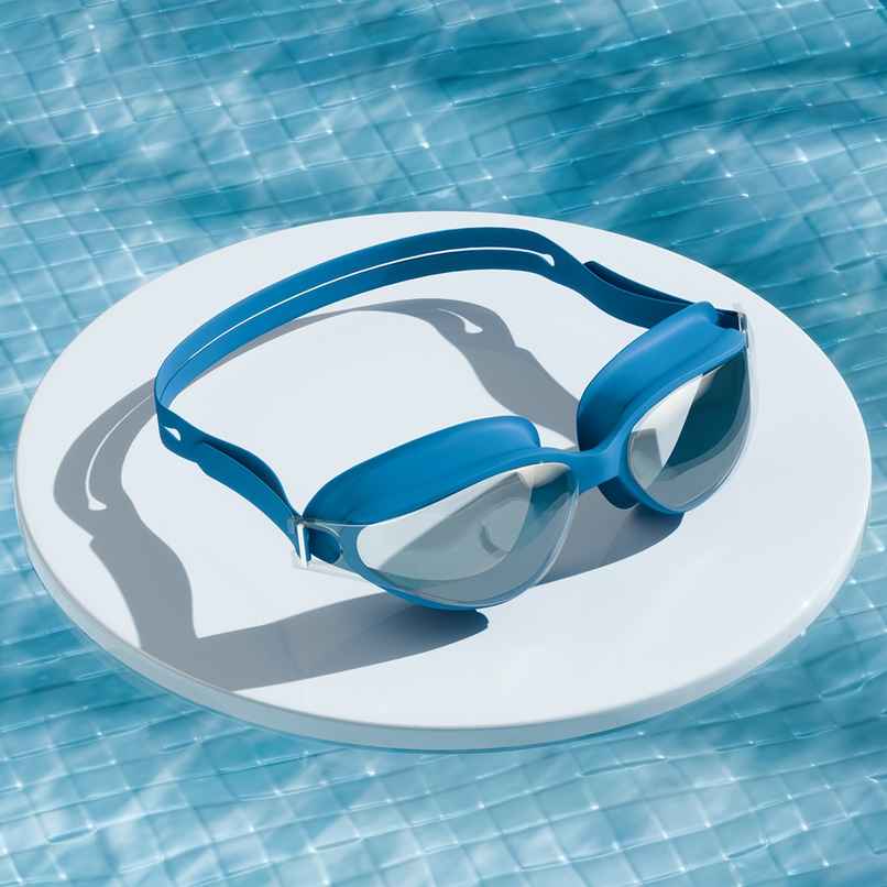 Lifelong Adult Unisex Swimming Goggles with Adjustable Strap | Blue