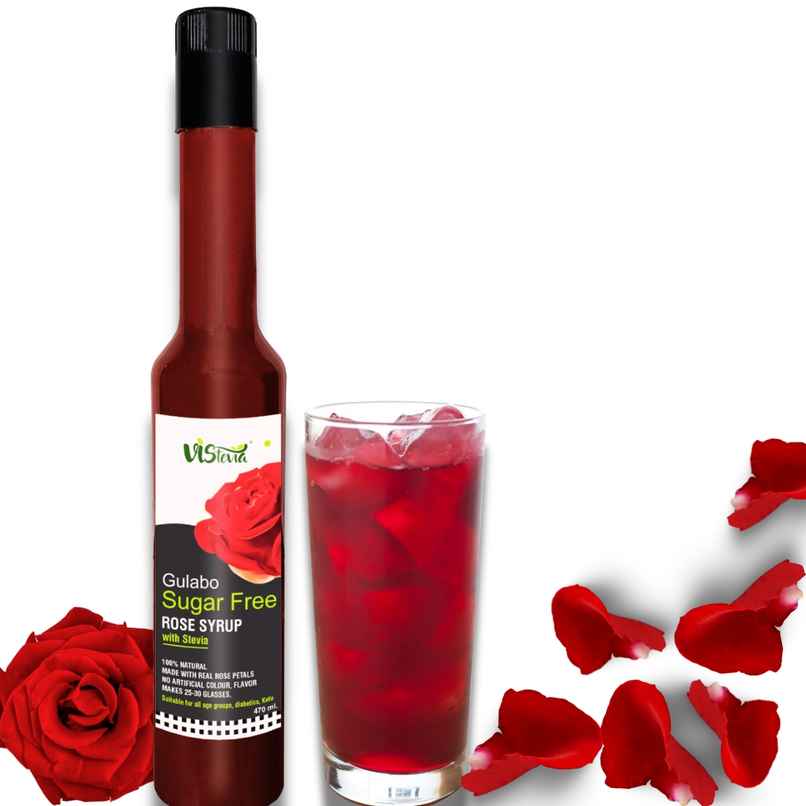 Vistevia Gulabo Sugar Free Rose Syrup Vistevia Gulabo Sugar Free Rose Syrup