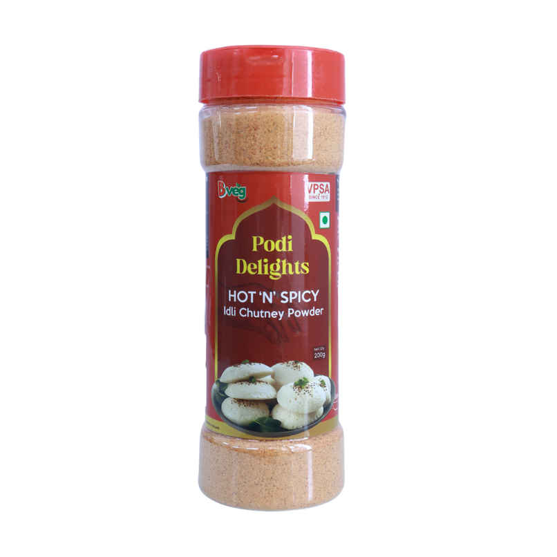 BVeg Podi Delights Hot 'n' Spicy Idly Chutney Powder BVeg Podi Delights Hot 'n' Spicy Idly Chutney Powder