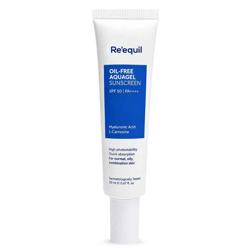 Re'Equil Oil Free Aquagel Sunscreen Hyaluronic Acid For Hydration Re'Equil Oil Free Aquagel Sunscreen Hyaluronic Acid For Hydration